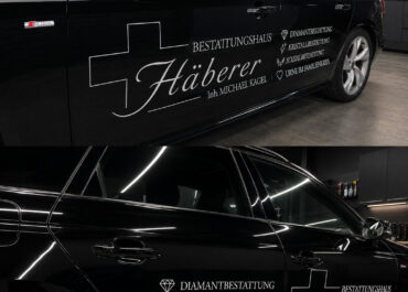 Fahrzeugbeschriftung // Bestattungshaus Häberer
